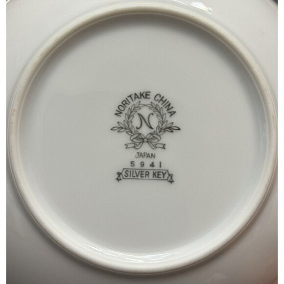 Noritake China Silver Key #5941  Berry Bowls Set Of 3 Fruit/Dessert/Ice Cream - Picture 5 of 9